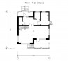 Комбинированный дом Общая площадь: 171.3 м2 план 1