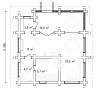 Баня Руза Общая площадь: 74 м2 план 1
